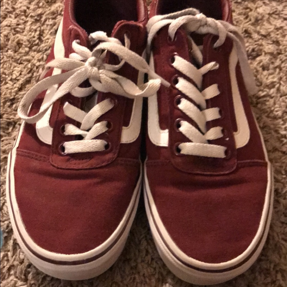 Maroon vans